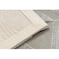 PEARL 51323C bézs szőnyeg, strukturális design, ideális elegáns belső terekhez