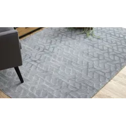 Modern szürke szőnyeg PEARL 51320D, tökéletes a nappaliba