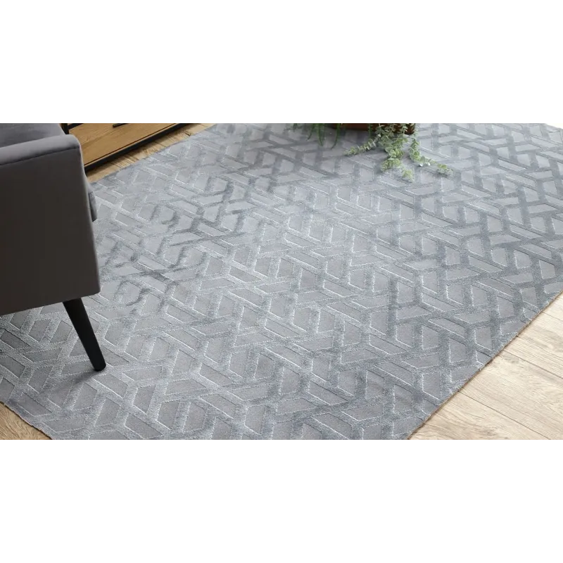 Modern szürke szőnyeg PEARL 51320D, tökéletes a nappaliba