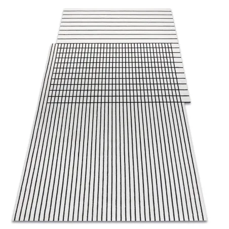Exkluzív PEARL 51333K szőnyeg krém és fekete színben, geometrikus mintázat