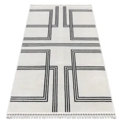 AMOUR 53091C krém geometrikus szőnyeg, modern stílus bármilyen belső térhez