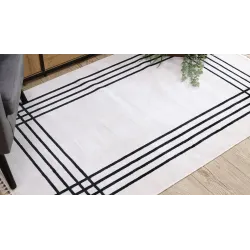 Modern krém szőnyeg elegáns mintával