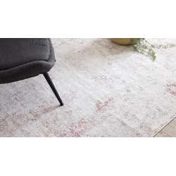 DISTIN 0828A rózsaszín modern szőnyeg, tökéletes a nappaliba