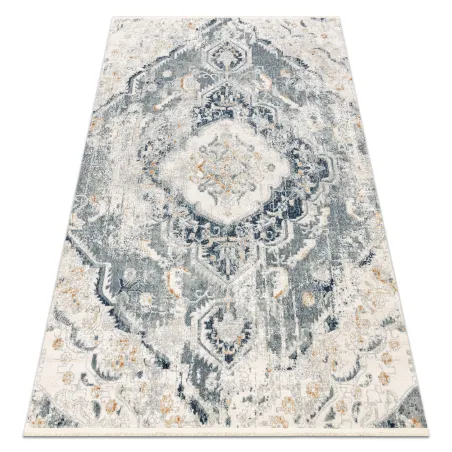 DISTIN 0816A szőnyeg kék, zöld, fehér - modern ornament, klasszikus szőnyeg