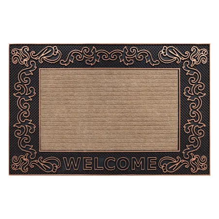 BH 219W Welcome Lábtörlő, csúszásmentes, barna, kültéri és beltéri használatra