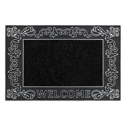 BH 219W Welcome Lábtörlő, csúszásmentes, ezüst, kültéri és beltéri használatra
