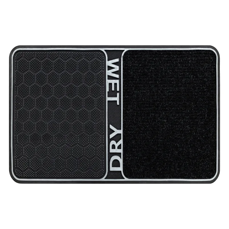 BH DM003 Wet Dry, ezüst szőnyeg, gumis, beltéri és kültéri használatra
