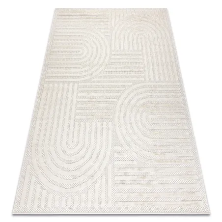 SANTO Geometrikus Fehér szőnyeg 0989, tökéletes modern belső terekhez