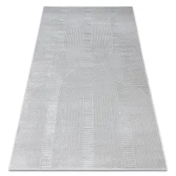 BALANCE 9086 geometrikus szőnyeg szürke, modern, struktúrált