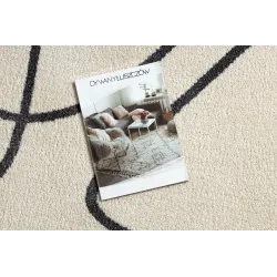 Elegáns szőnyeg krém és szürke árnyalatokban, modern dizájn
