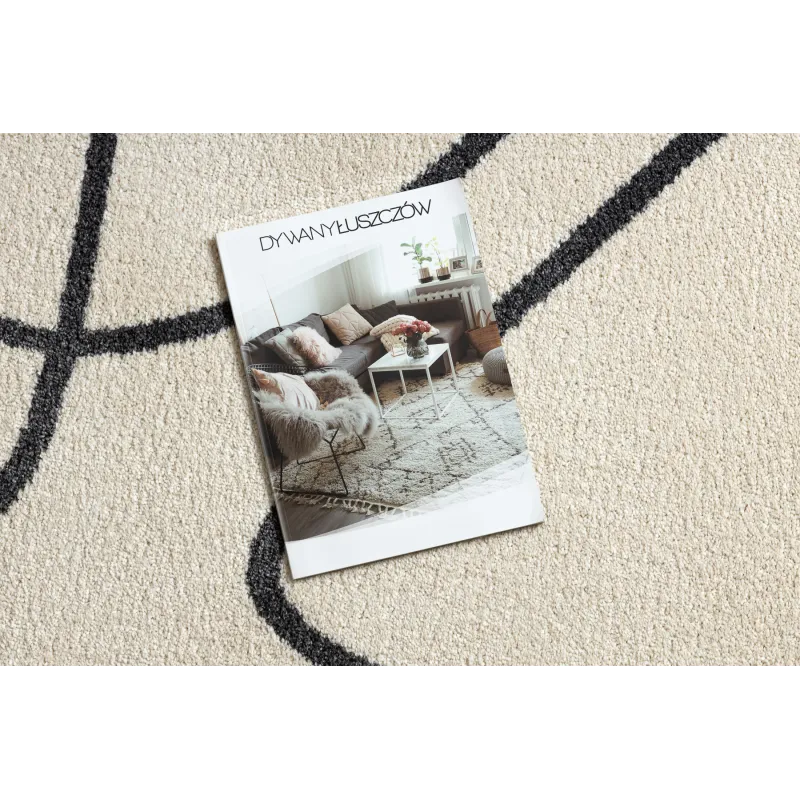 Elegáns szőnyeg krém és szürke árnyalatokban, modern dizájn