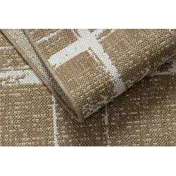 FLAT 48965265 Vintage sisal Trellis szőnyeg, időjárásálló, tökéletes kültéri használatra