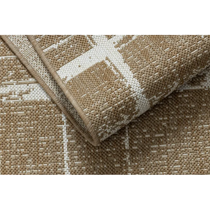 FLAT 48965265 Vintage sisal Trellis szőnyeg, időjárásálló, tökéletes kültéri használatra