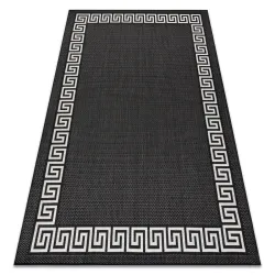 FLAT Sisal Görög szőnyeg fekete/krém