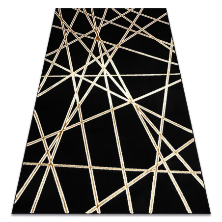 ALLURE 1964 geometrikus szőnyeg elegáns fekete és arany, modern szőnyeg