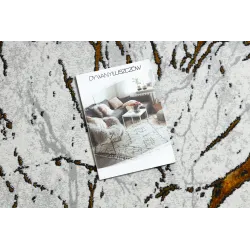 ALLURE 1963 modern futó szőnyeg elegáns fehér és arany színben, tökéletes modern belső terekhez