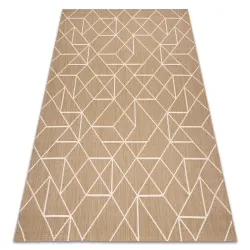 FLAT sisal szőnyeg geometrikus bézs