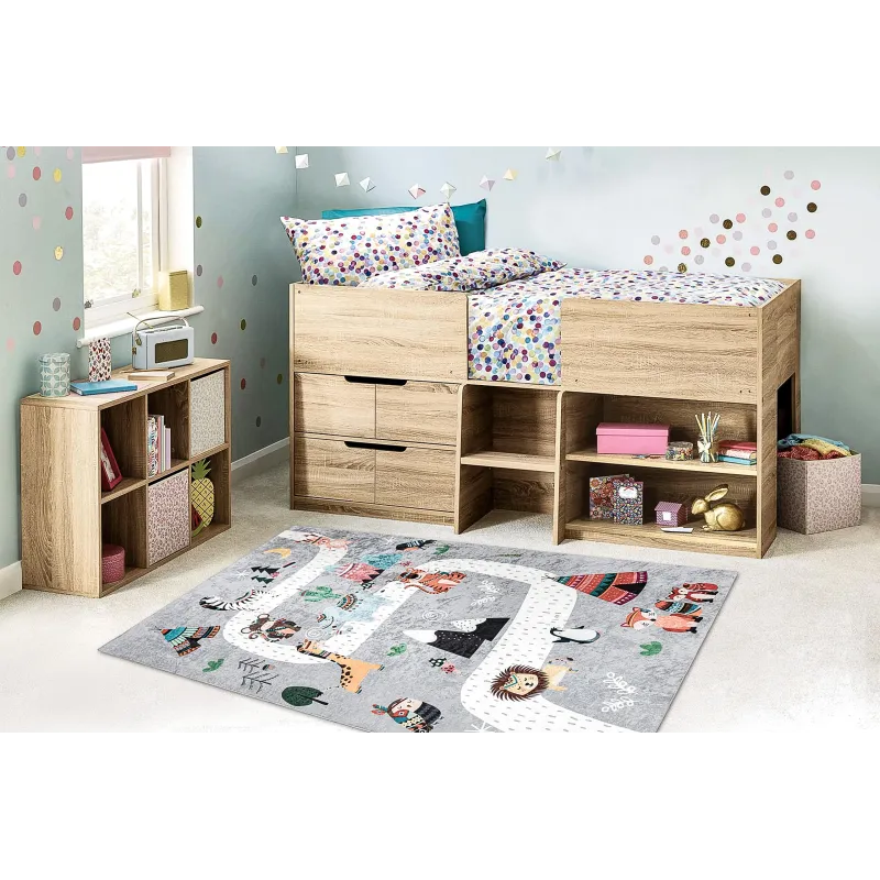 BAMBINO 2160 gyerek szőnyeg, állatos mintákkal, ideális gyerekszobába
