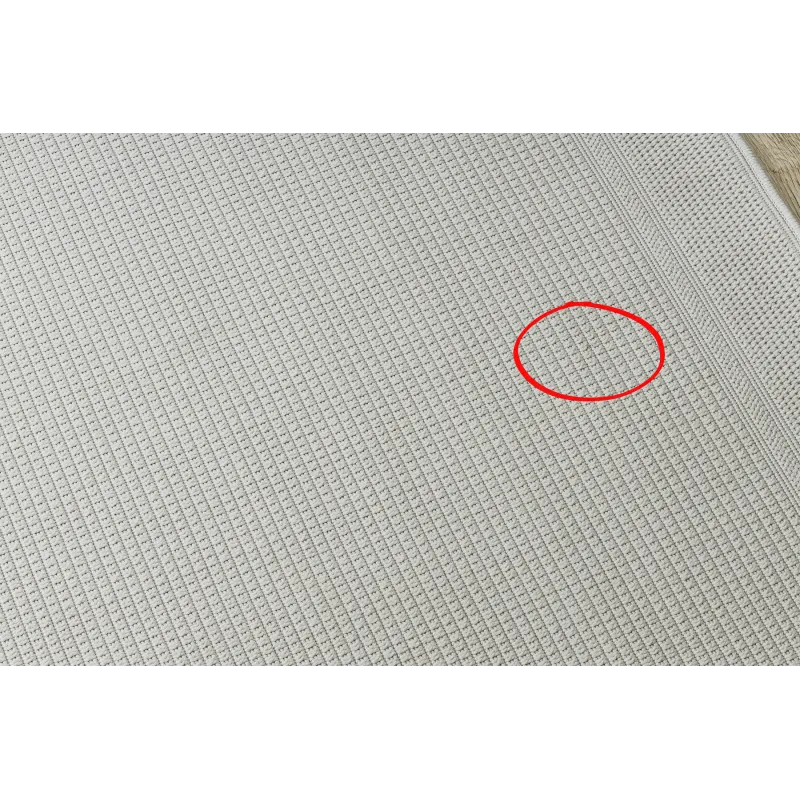 Tartós fehér sizál szőnyeg TIMO 5979, időjárásálló és tartós