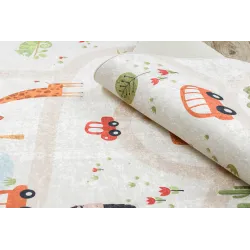 BAMBINO 1165 Zoo Bézs gyerekszőnyeg, ideális gyerekszobába
