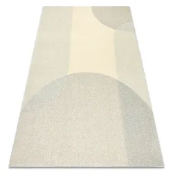 FLUX Gyapjú Geometrikus szőnyeg Bézs