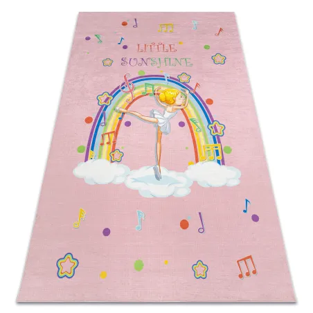 BAMBINO 41870 Balerina Szivárvány, rózsaszín, gyerekszobába való, csúszásgátló