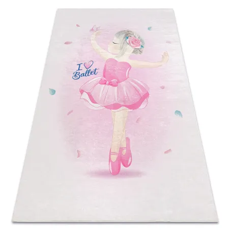 Rózsaszín BAMBINO 42830 gyerek szőnyeg, csúszásmentes, ideális gyerekszobába