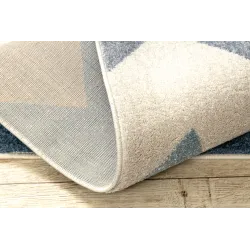 Nappali zikk-zakk sárga szőnyeg, tökéletes modern belső terekhez