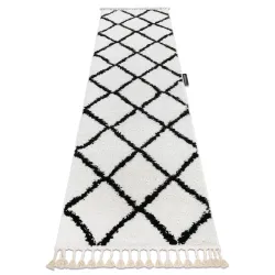 Berber Cross fehér futó szőnyeg
