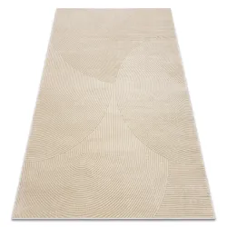 BALANCE geometrikus taupe szőnyeg, modern stílusú belső terekhez