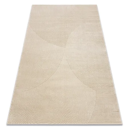 BALANCE geometrikus taupe szőnyeg, modern stílusú belső terekhez