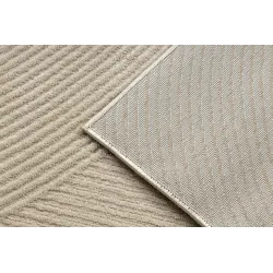 BALANCE taupe szőnyeg, modern geometrikus textúrával a stílusos belső terekhez