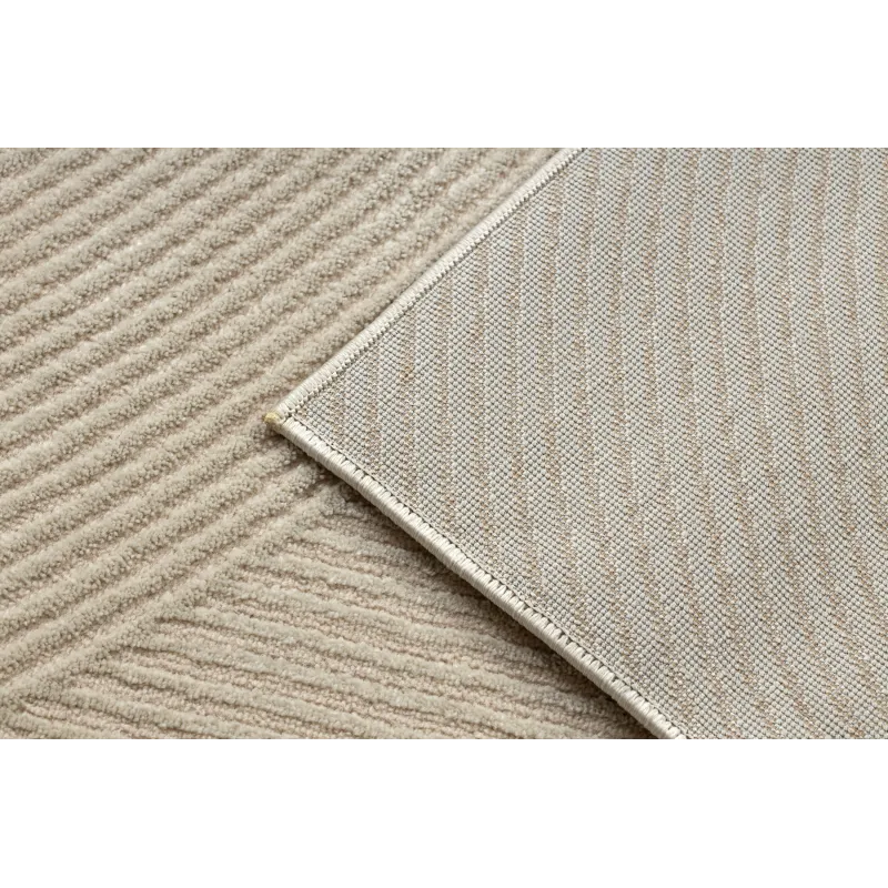 BALANCE taupe szőnyeg, modern geometrikus textúrával a stílusos belső terekhez