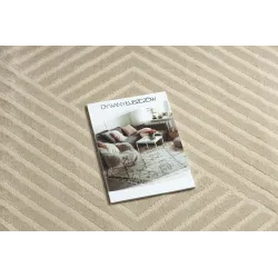 Modern BALANCE taupe szőnyeg, geometrikus stílus, tökéletes nappaliba