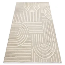 BALANCE 1918 geometrikus taupe szőnyeg, modern szőnyeg nappalikhoz