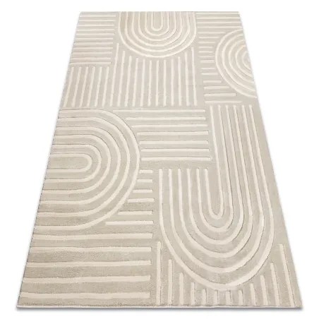 BALANCE 1918 geometrikus taupe szőnyeg, modern szőnyeg nappalikhoz