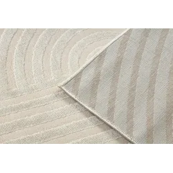 BALANCE 1921 taupe szőnyeg geometrikus textúrával, tökéletes modern belső terekhez