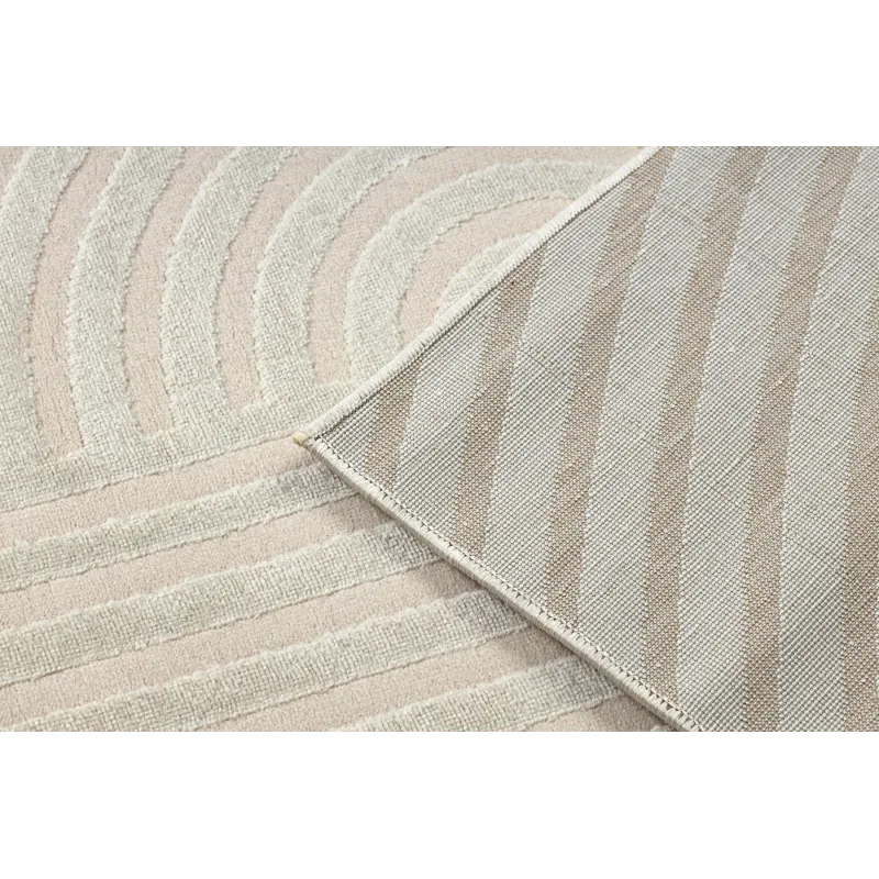 BALANCE 1921 taupe szőnyeg geometrikus textúrával, tökéletes modern belső terekhez