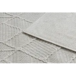 Szőnyeg krém színben, pőtelkás textúrával, modern BOHO