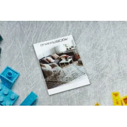 BAMBINO 38480 Gyerekszőnyeg, szürke és sárga kockákkal