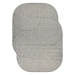 ORGANIC 1835 Sisal Geometrikus szőnyeg szürke
