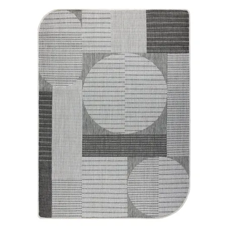 Dywan ORGANIC 2769 sizal Geometryczny ecru / szary - naturalny, nowoczesny nieregularny kształt