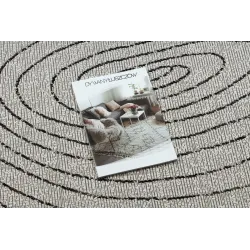 Modern ORGANIC 2743 szőnyeg, krém és fekete, elegáns otthoni kiegészítő