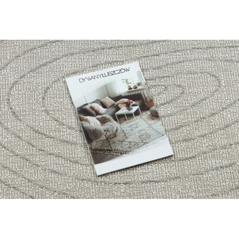 ORGANIC 2743 Sisal szőnyeg, modern dizájn, tökéletes a kortárs terekhez