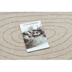 ORGANIC 2743 természetes krém szőnyeg, modern dizájn, elegáns belső terekhez