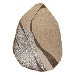 ORGANIC 2739 természetes bézs sisal szőnyeg - modern forma