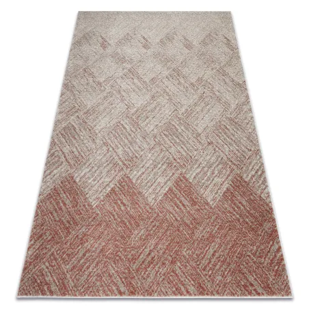 FUSION 9775 Krém/Terrakotta geometrikus szőnyeg, modern, nappalihoz