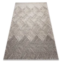 FUSION 9775 bézs és barna geometrikus modern szőnyeg