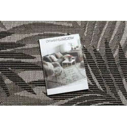 FLOORLUX 20504 dżungel mintás ezüst és fekete szőnyeg