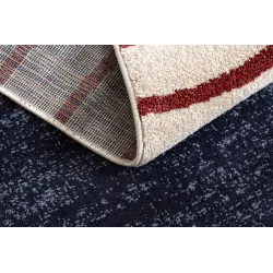 FUSION szőnyeg 0001, ideális nappalikba, geometrikus design bézs és burgundi színben